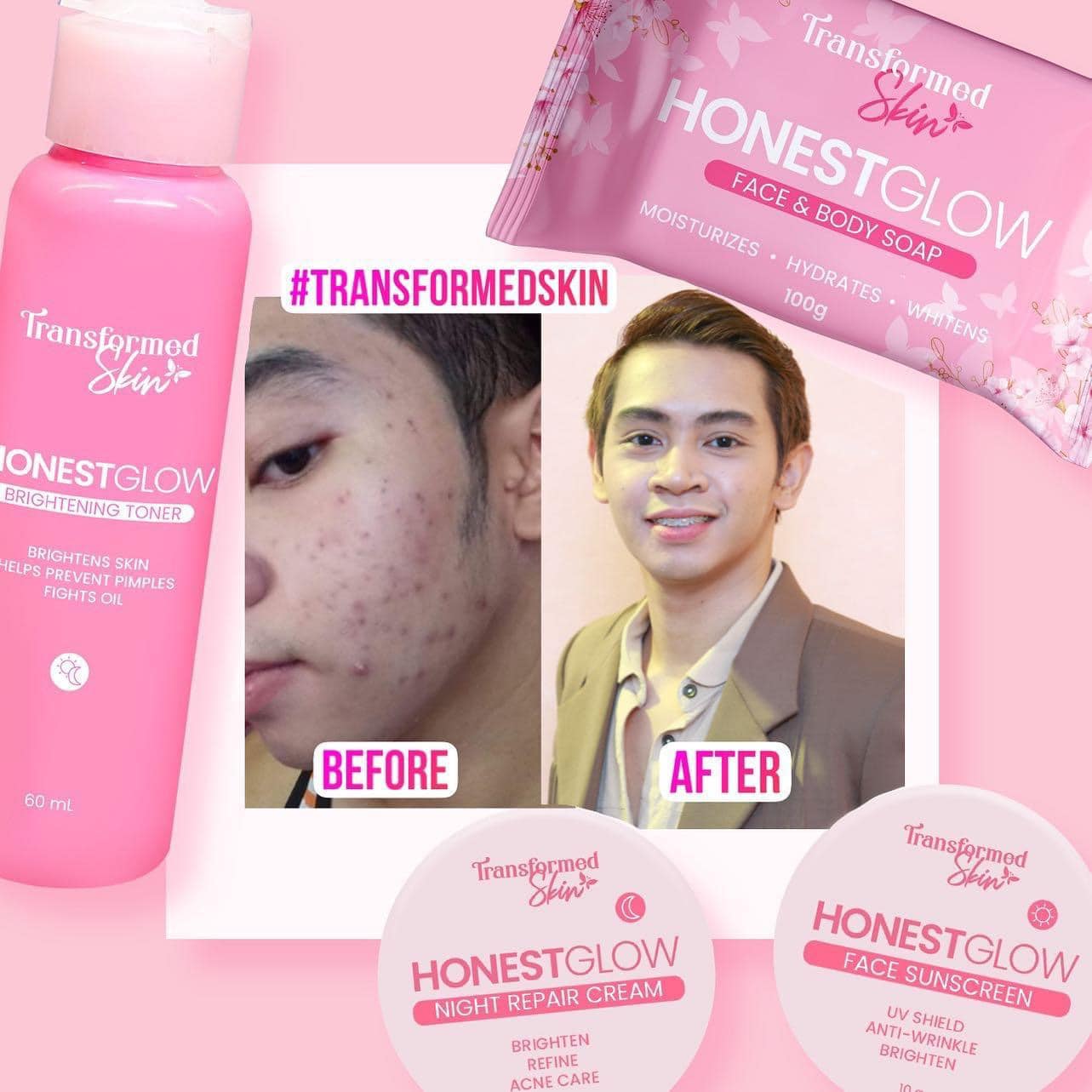 Honest Glow Glass Skin Face & Body Soap Infused With Centella Asiatica