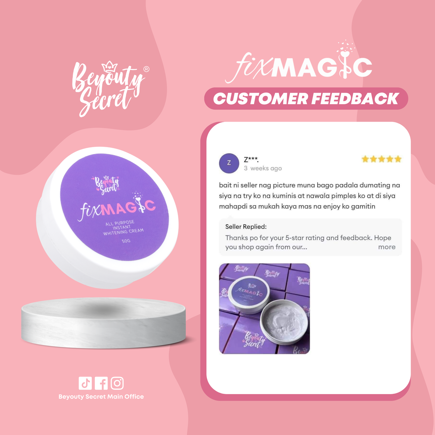 FIX MAGIC ALL PURPOSE WHITENING CREAM STRETCHMARK AND SCAR REMOVER