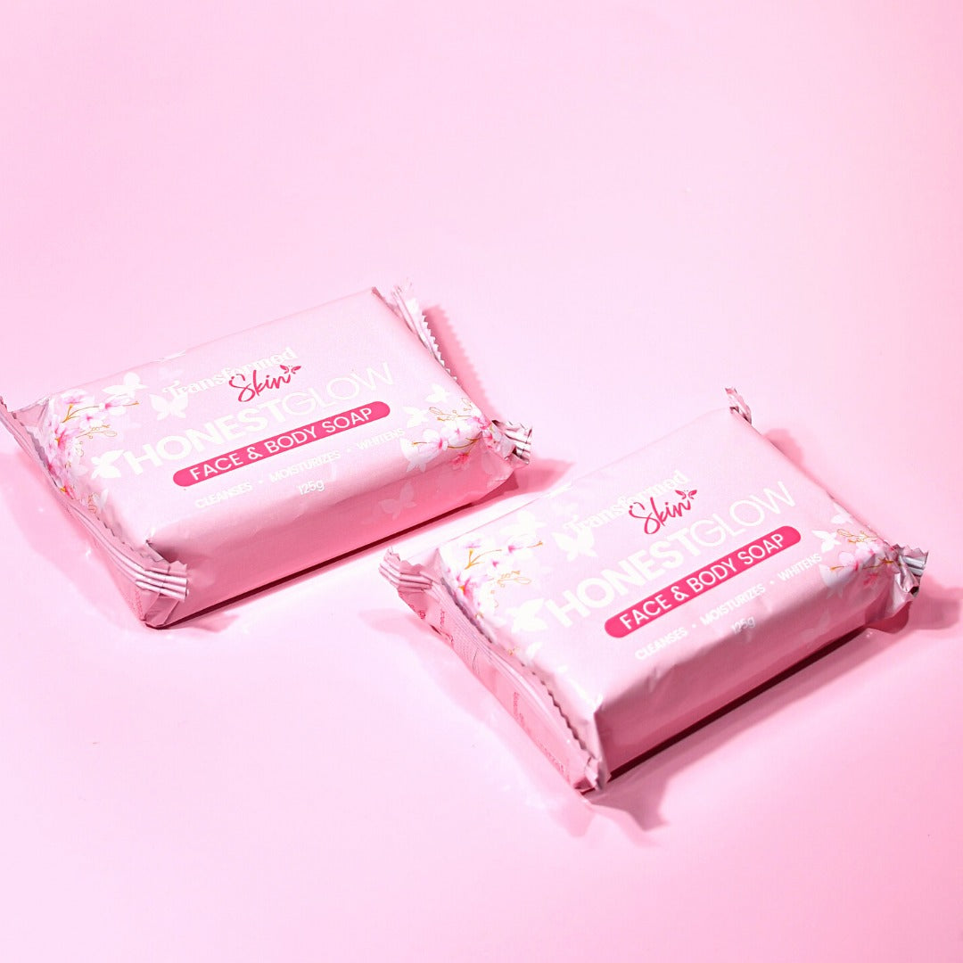 Honest Glow Glass Skin Face & Body Soap Infused With Centella Asiatica