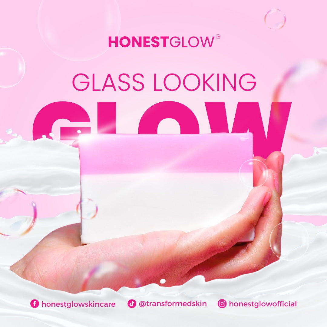 Honest Glow Glass Skin Face & Body Soap Infused With Centella Asiatica
