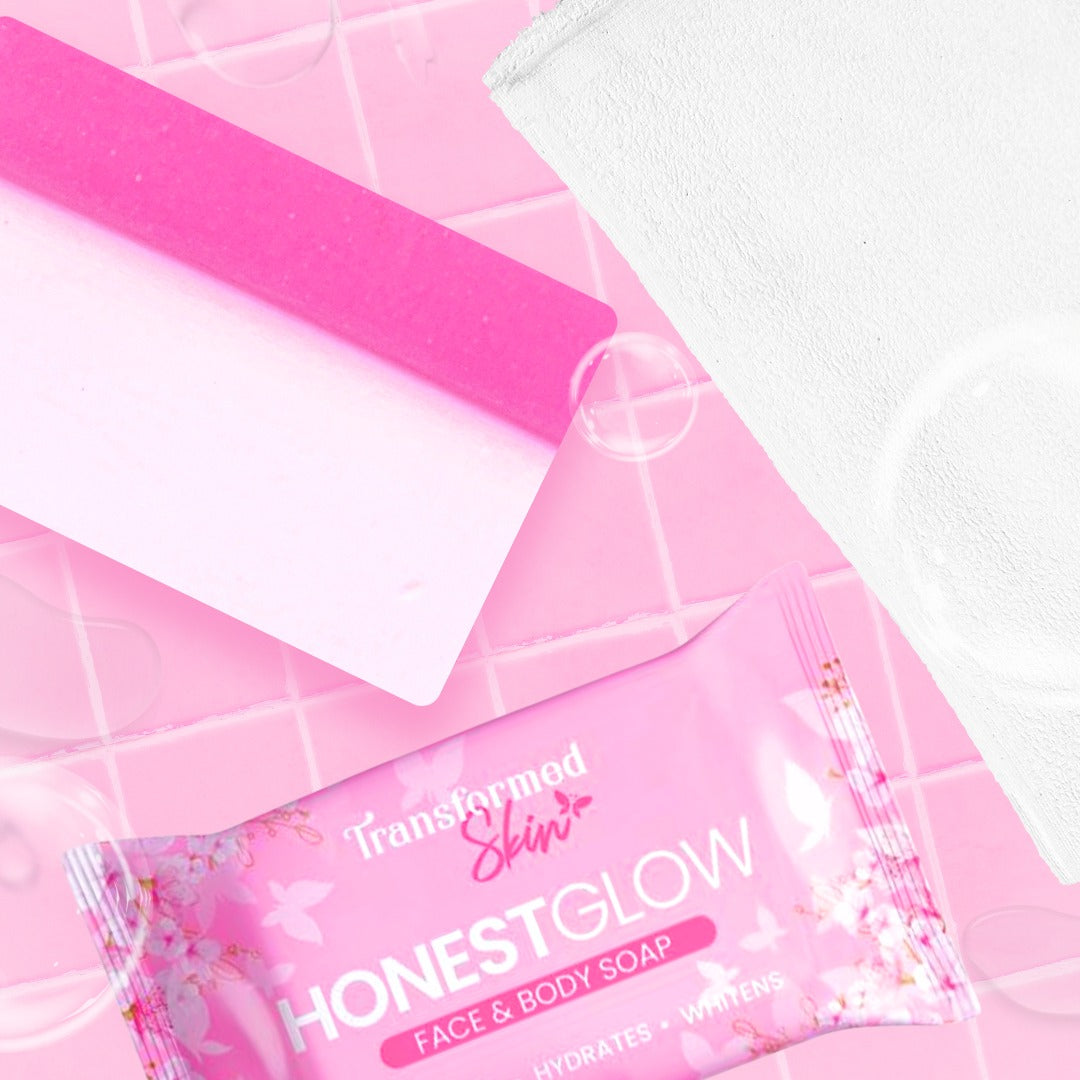 Honest Glow Glass Skin Face & Body Soap Infused With Centella Asiatica