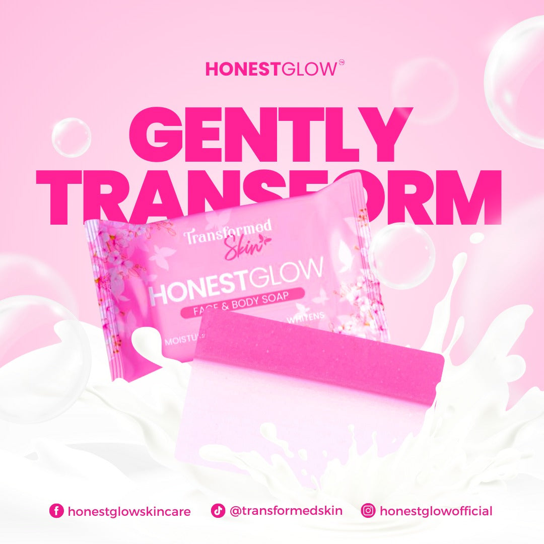 Honest Glow Glass Skin Face & Body Soap Infused With Centella Asiatica