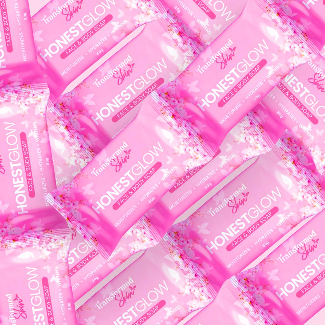 Honest Glow Glass Skin Face & Body Soap Infused With Centella Asiatica