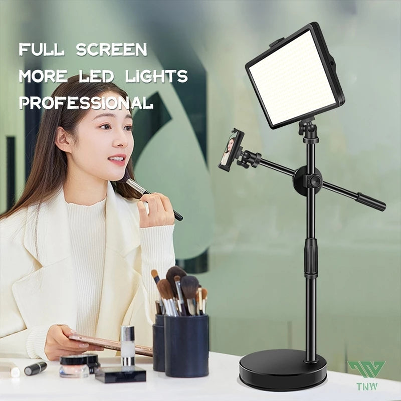 8inch USB Light LED Tripod Fill Lights Phone Stand For Vlogging Video Live Photography