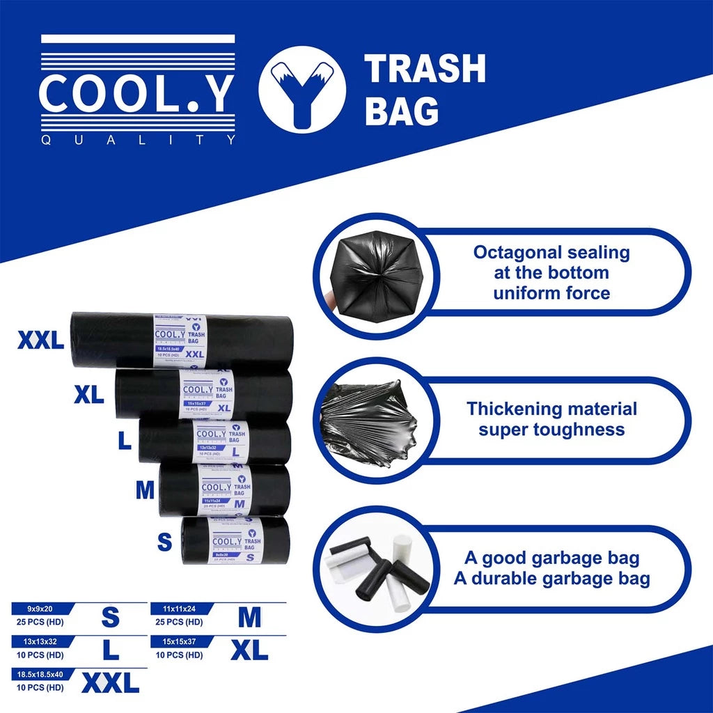 Biodegradable Trash / Garbage Bag Small / Medium / Large / XL / 2XL / 3XL per Roll