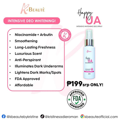 K-Beauté Happy Underarm Intensive Whitening Deo Spray