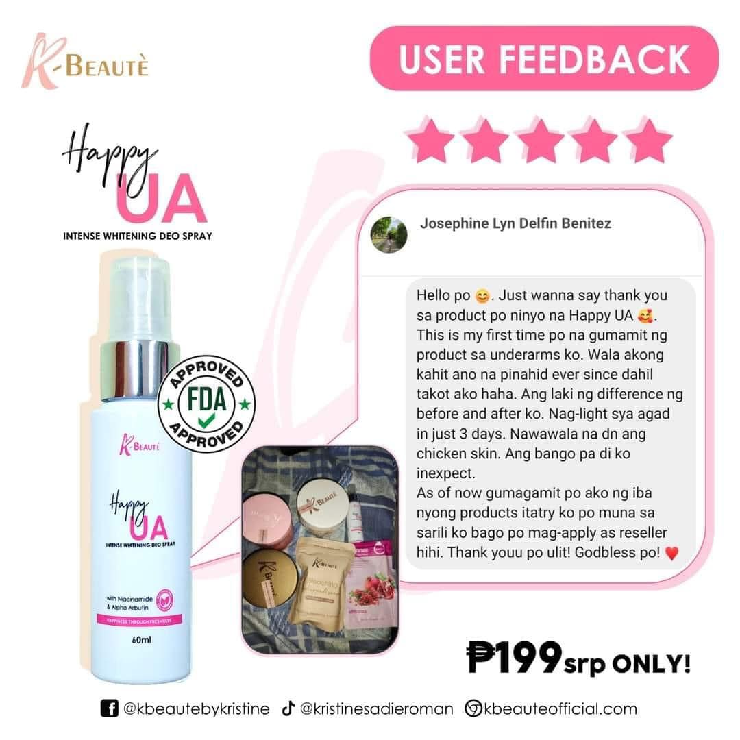 K-Beauté Happy Underarm Intensive Whitening Deo Spray