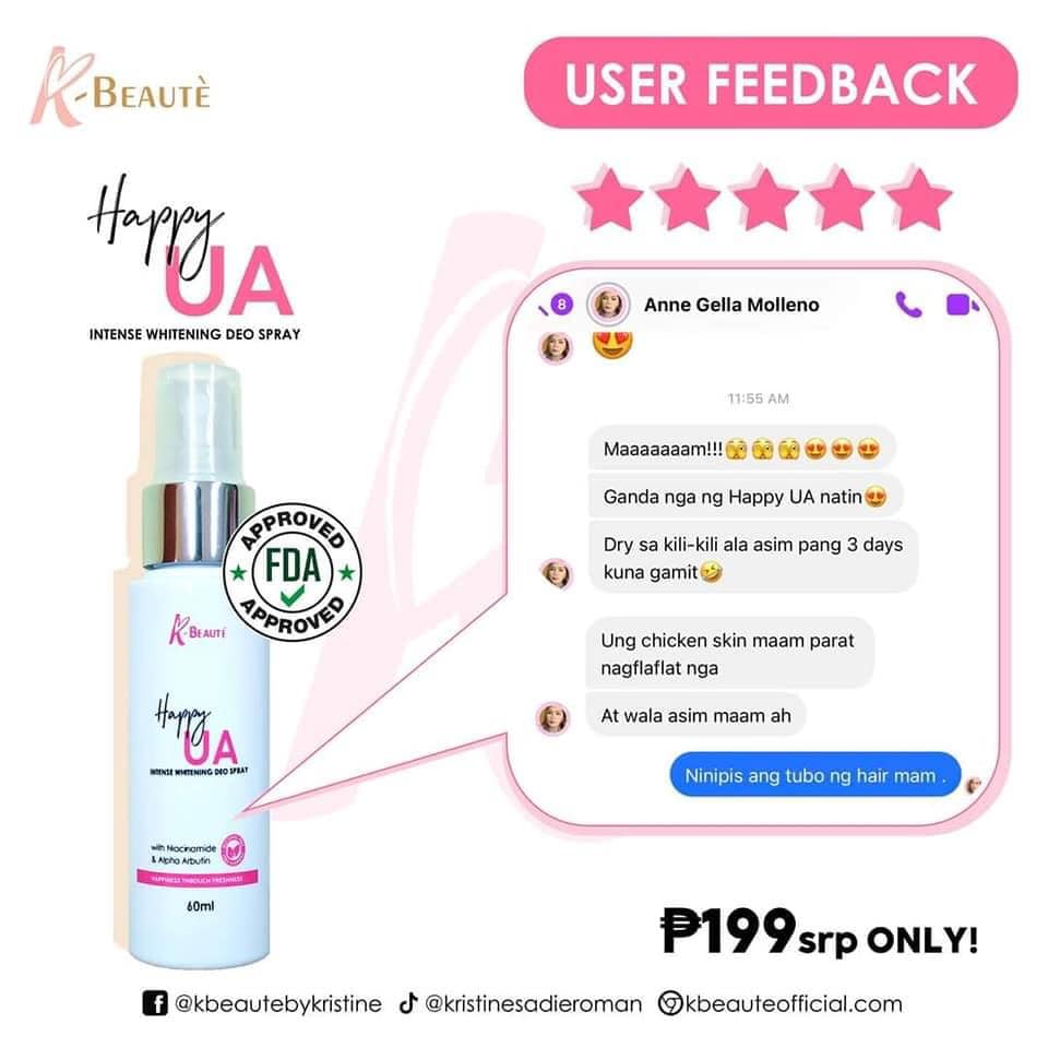 K-Beauté Happy Underarm Intensive Whitening Deo Spray