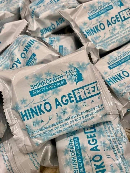 SHINKO AGE FREEZE WHITENING SOAP / KEIDOSHIN MILD SOAP