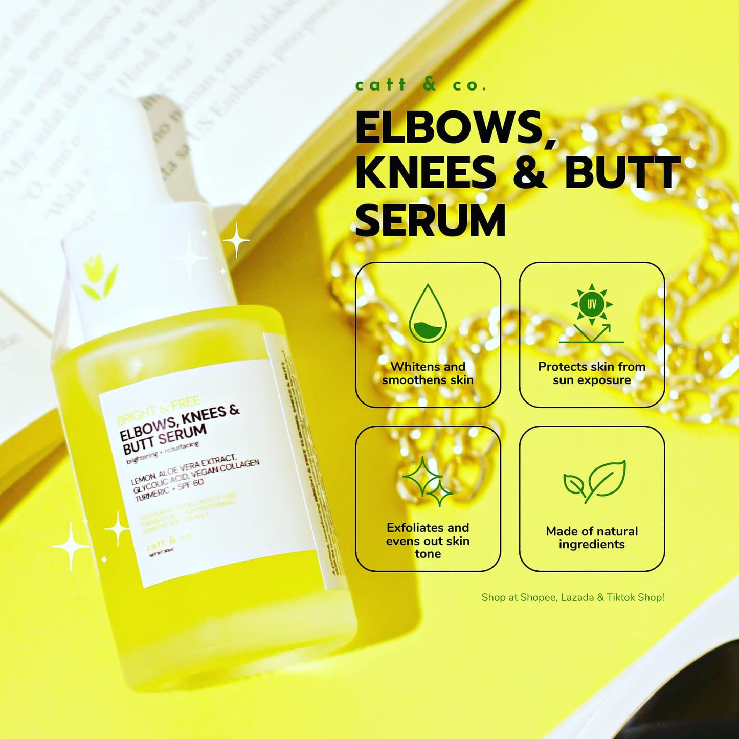 Catt & Co Elbows, Knees, and Butt Serum