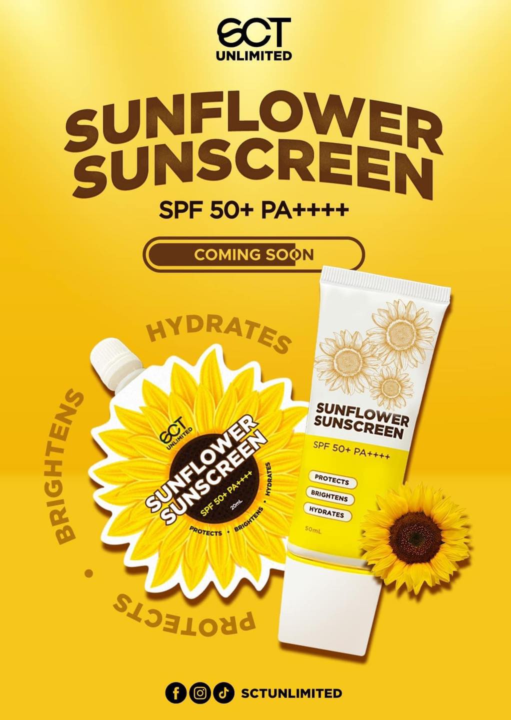 SCT Unlimited Sunflower Sunscreen SPF 50+ PA++++