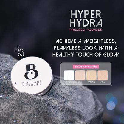 Brilliant Skin - Brilliant Colours Hyper Hydra Pressed Powder with Spf 50 | 4 SHADES