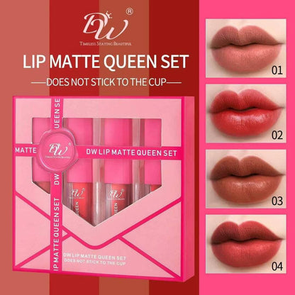 DW Cosmetics - LIP MATTE QUEEN 4in1 Set