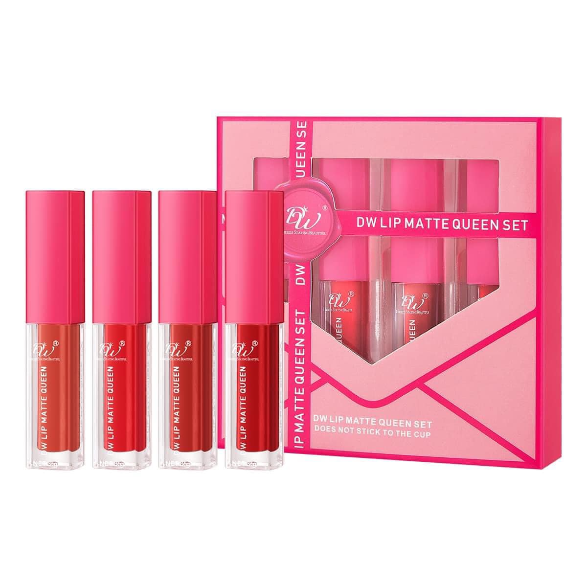 DW Cosmetics - LIP MATTE QUEEN 4in1 Set