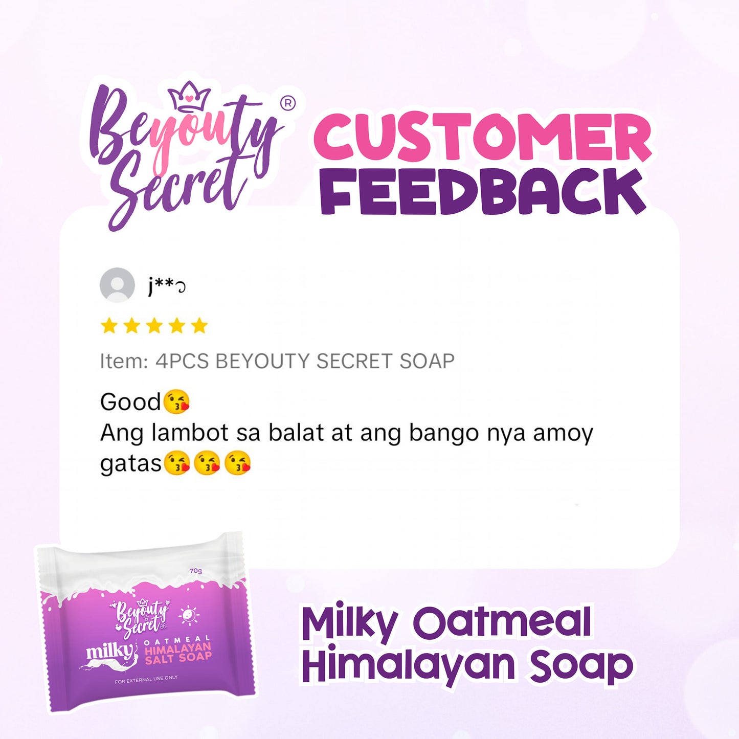 BEYOUTY SECRET MILKY OATMEAL HIMALAYAN SOAP