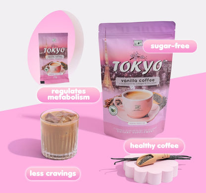 Namiroseus TOKYO Vanilla Coffee with Glutathione, Collagen, and Chia Seeds 10 sachets