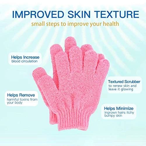 2PCS Exfoliation Body Bath Gloves Hand Scrub Bath and Body panghilod body care