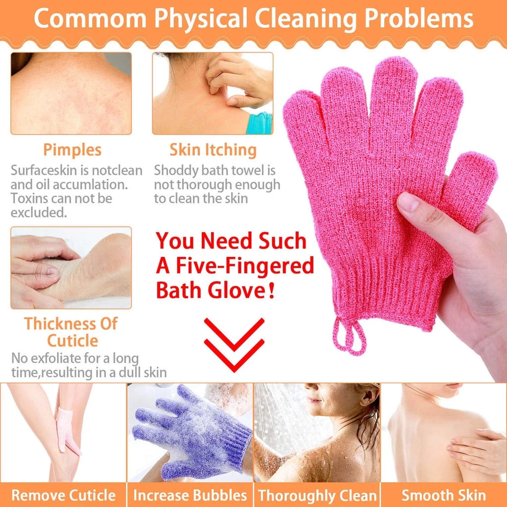 2PCS Exfoliation Body Bath Gloves Hand Scrub Bath and Body panghilod body care