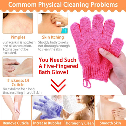 2PCS Exfoliation Body Bath Gloves Hand Scrub Bath and Body panghilod body care