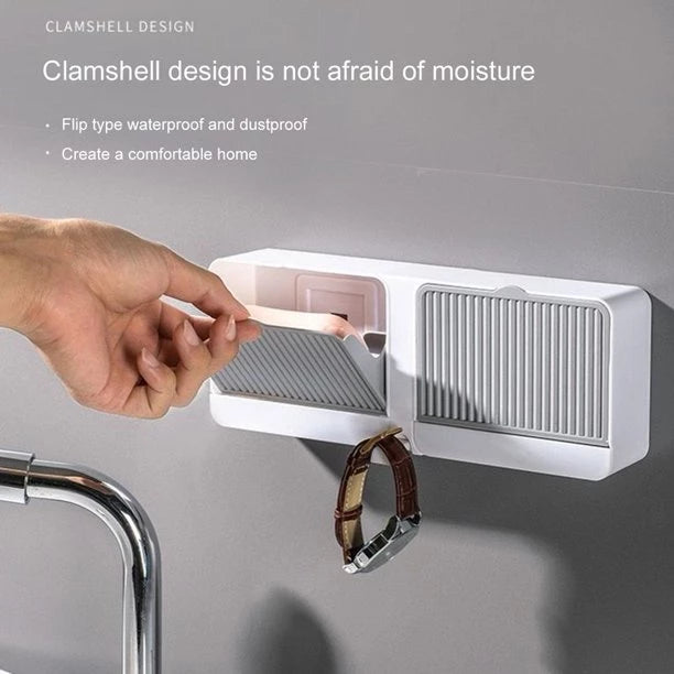 Double Grids Soap Draining Rack Bathroom Soap Holder