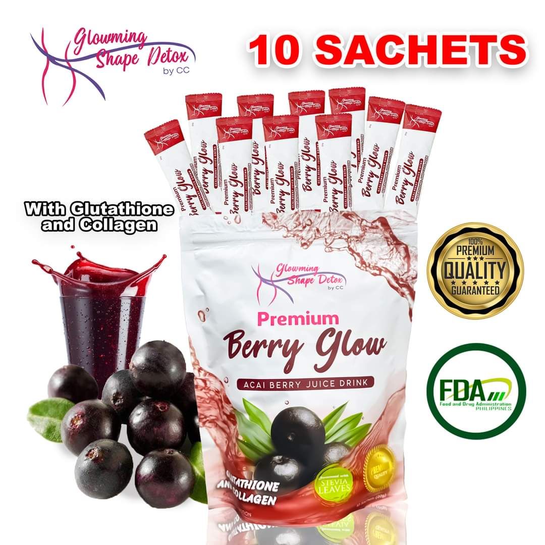 CRIS COSMETICS Glowming Shape Coffee And Acai Berry Juice Drink 10 Sachets