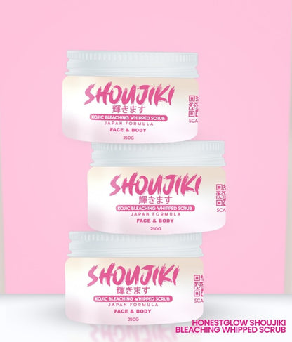 Honest Glow Shoujiki Kojic Bleaching Whipped Scrub FOR  Face and Body