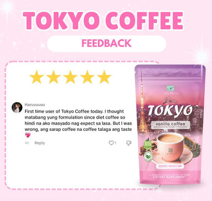 Namiroseus TOKYO Vanilla Coffee with Glutathione, Collagen, and Chia Seeds 10 sachets