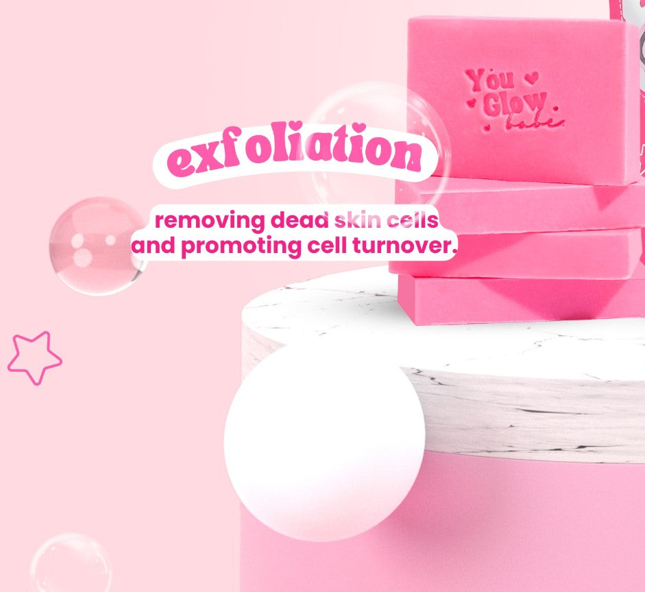 BEAUTY WHITE SOAP 10x WHITENING, MICROPEELING by YOU GLOW BABE 5pcs PER PACK