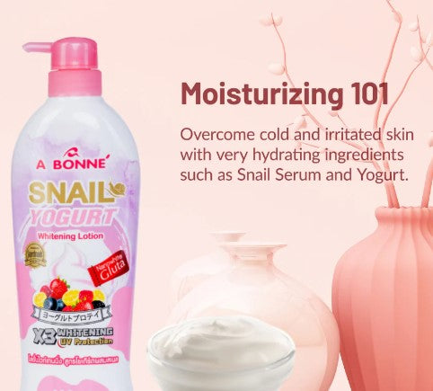 A Bonné Snail Yogurt Whitening Lotion | 500mL