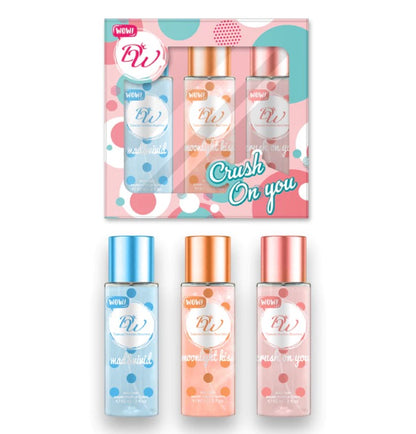 DW Cosmetics - Crush On You | 12 HOURS Long Lasting Perfume Mist | 3in1 SET