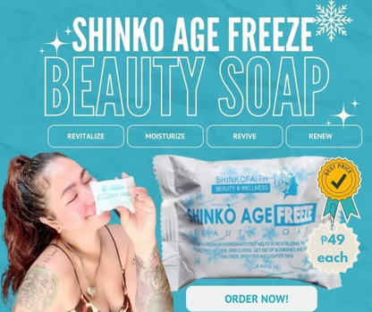 SHINKO AGE FREEZE WHITENING SOAP / KEIDOSHIN MILD SOAP