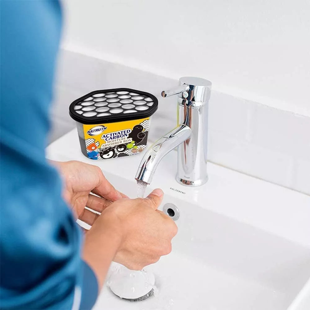 500ML Dehumidifier Moisture Absorber | Removes Odor Deodorizer Charcoal | Odor Remover Air Purifying