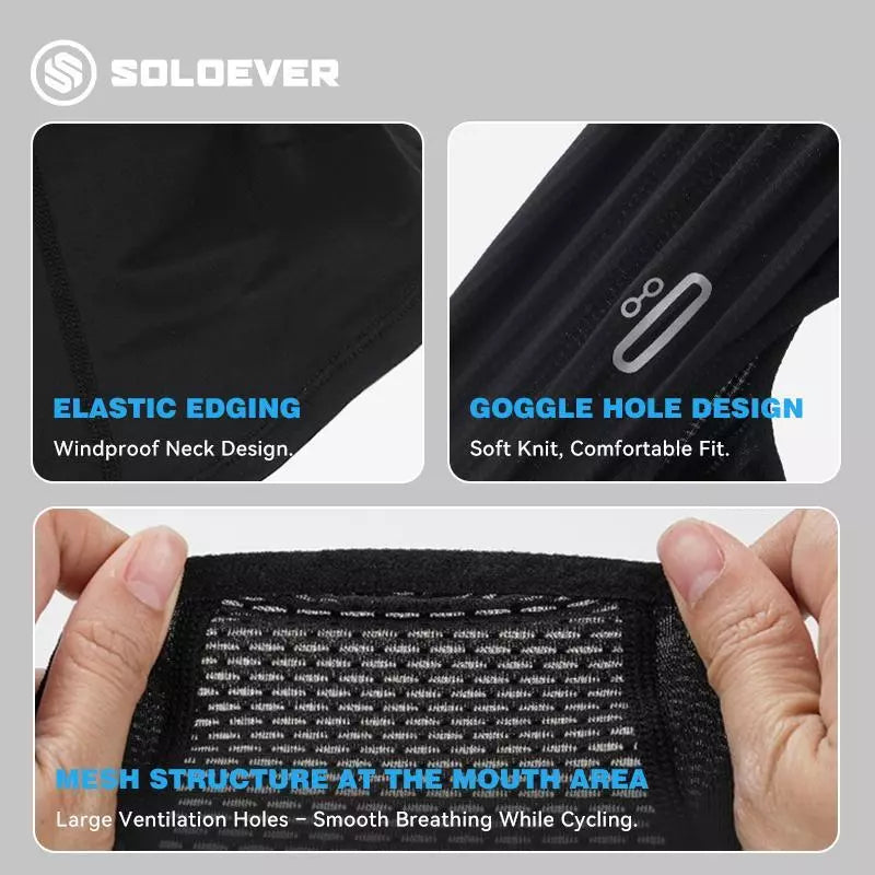 SOLOEVER Mesh Balaclava Face Mask, Breathable UPF50+ Sun Protection