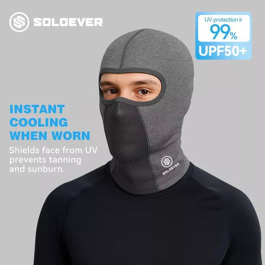 SOLOEVER Mesh Balaclava Face Mask, Breathable UPF50+ Sun Protection