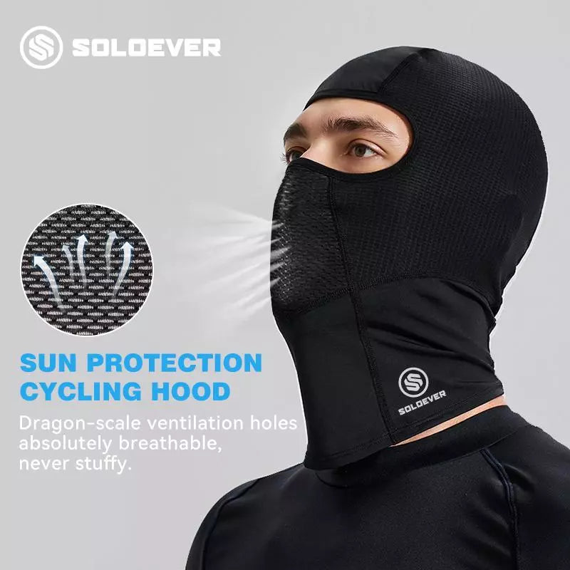 SOLOEVER Mesh Balaclava Face Mask, Breathable UPF50+ Sun Protection