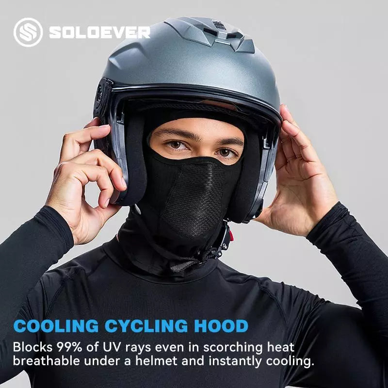 SOLOEVER Mesh Balaclava Face Mask, Breathable UPF50+ Sun Protection