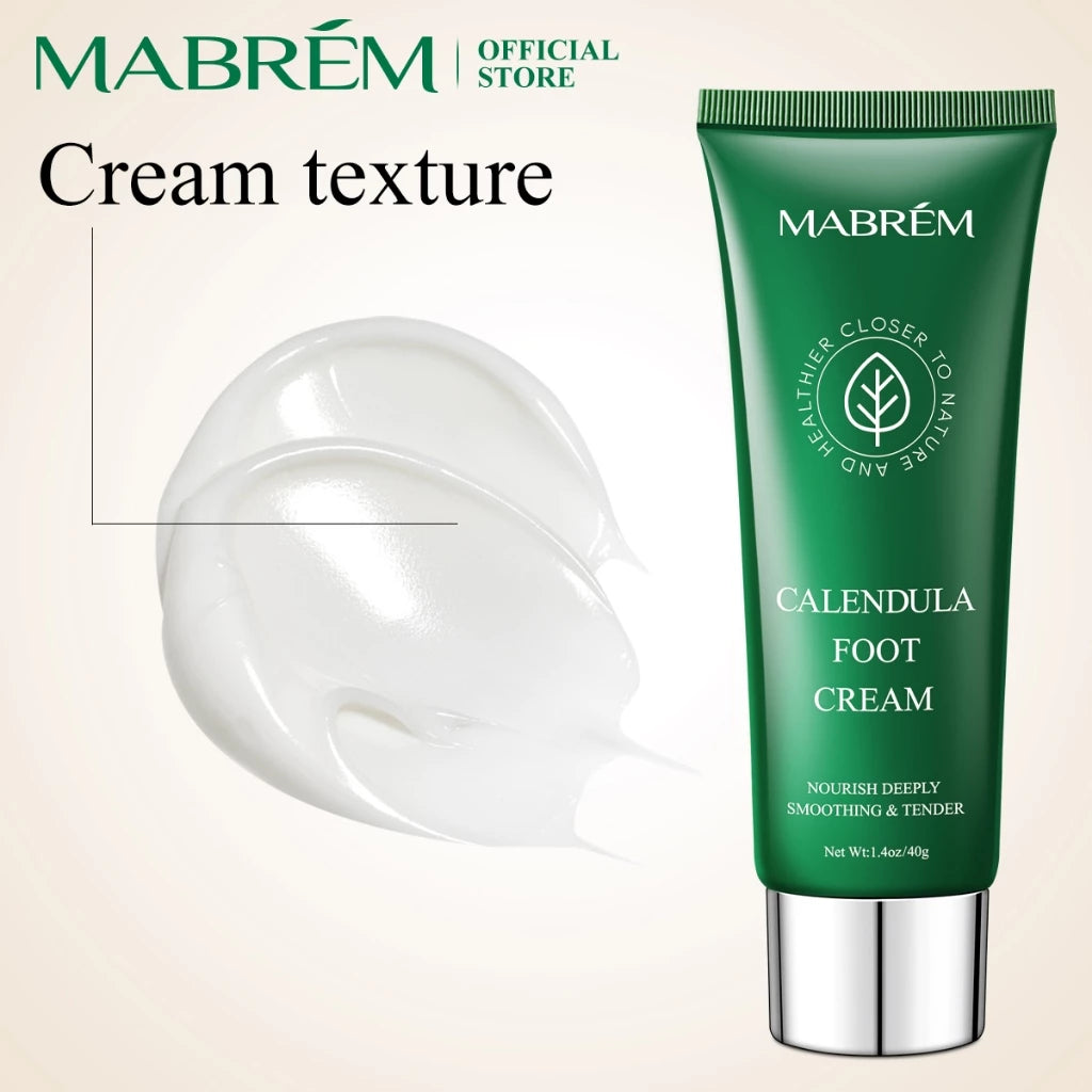 MABREM【FDA】Calendula Foot Cream Heel Crack Repair Cream Specially Treats Cracked Heels, Dry, Hard Skin, and Peeling on the Soles