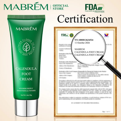 MABREM【FDA】Calendula Foot Cream Heel Crack Repair Cream Specially Treats Cracked Heels, Dry, Hard Skin, and Peeling on the Soles