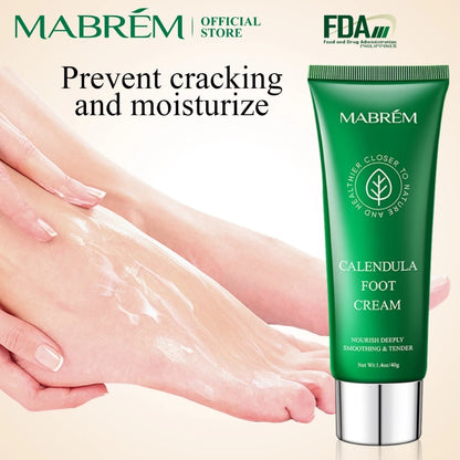MABREM【FDA】Calendula Foot Cream Heel Crack Repair Cream Specially Treats Cracked Heels, Dry, Hard Skin, and Peeling on the Soles