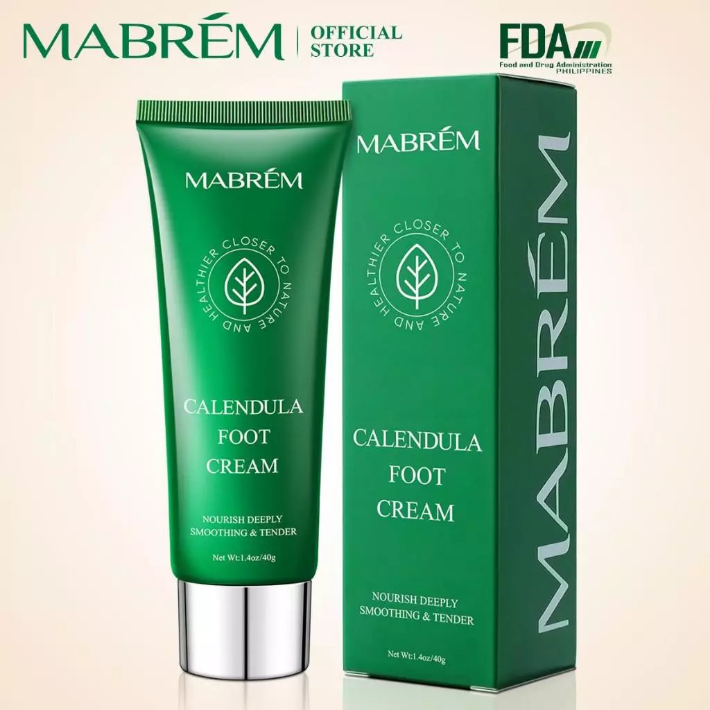 MABREM【FDA】Calendula Foot Cream Heel Crack Repair Cream Specially Treats Cracked Heels, Dry, Hard Skin, and Peeling on the Soles