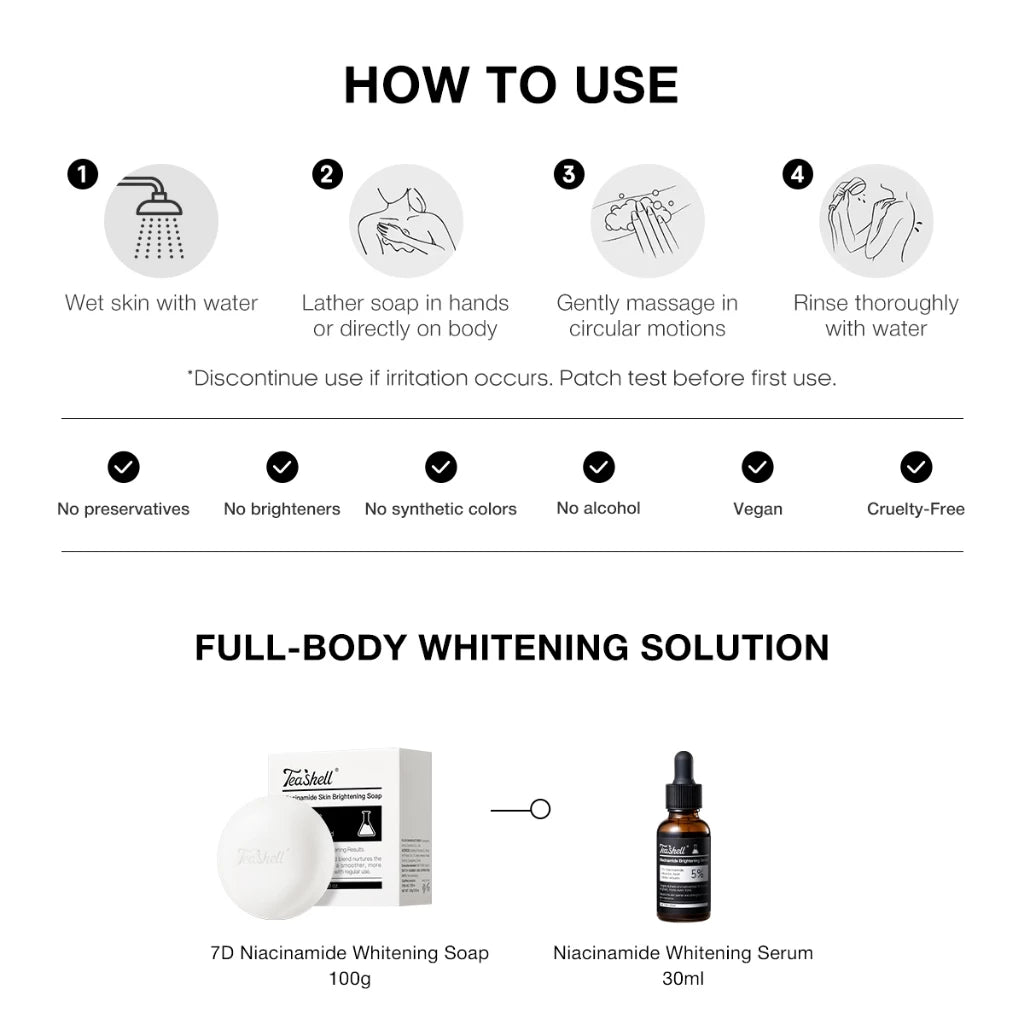 Teashell Niacinamide Skin Brightening Soap