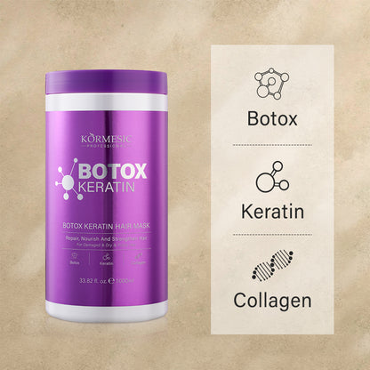 KORMESIC 350g Hair Care Botox Keratin Protein Treatment Smoothing and Repairing Botox Keratin Nourishing Repair Hair Mask