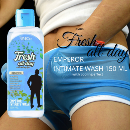 Original Bmrs Fresh All Day Emperor Intimate MASCULINE Wash 150Ml (For Men)