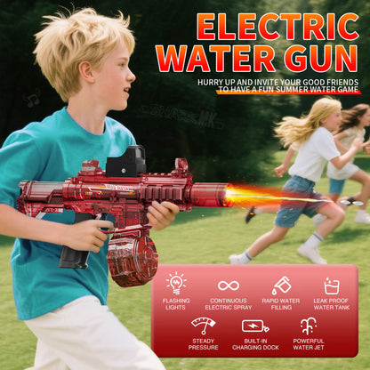 M416 light electric continuous water gun toy continuous electric water spray children's toy light