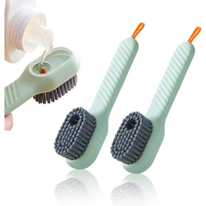 Multifunctional Liquid Shoe Brush Cleaners Soap Dispenser Cleaning Brush for Footwear