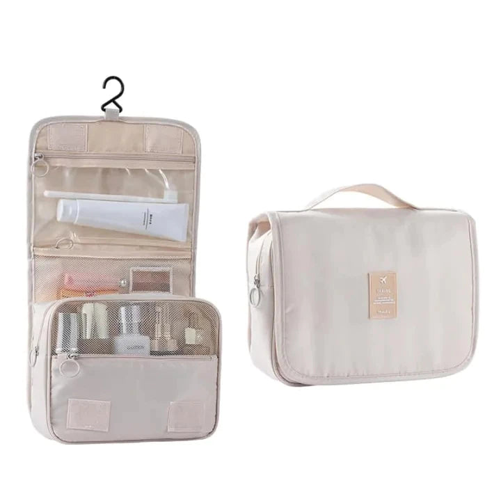 Toiletry Bag Hanging Travel Organizer Transparent Cosmetic Bag and Detachable Makeup Pouch