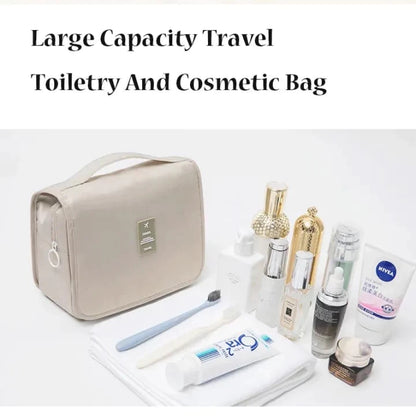 Toiletry Bag Hanging Travel Organizer Transparent Cosmetic Bag and Detachable Makeup Pouch