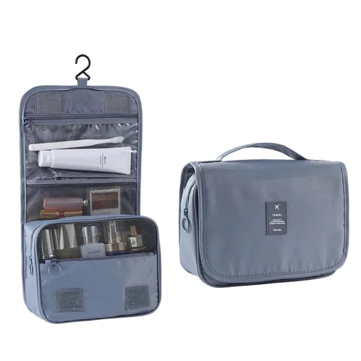 Toiletry Bag Hanging Travel Organizer Transparent Cosmetic Bag and Detachable Makeup Pouch