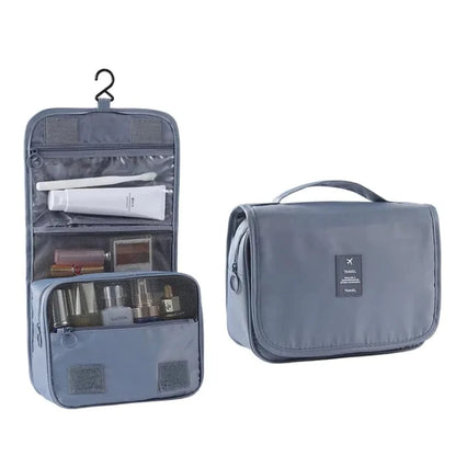 Toiletry Bag Hanging Travel Organizer Transparent Cosmetic Bag and Detachable Makeup Pouch