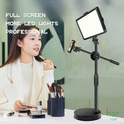8inch USB Light LED Tripod Fill Lights Phone Stand For Vlogging Video Live Photography